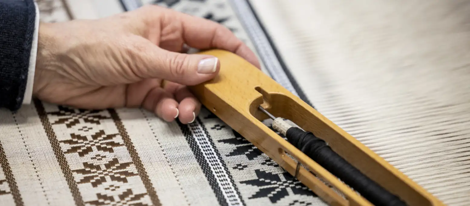 Traditionelles Webhandwerk