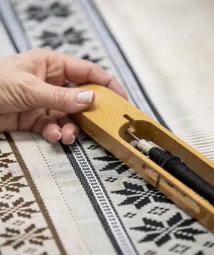 Traditionelles Webhandwerk