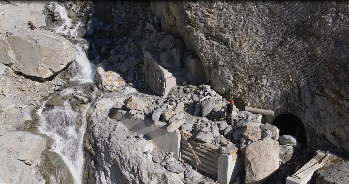 Verschüttete Wasserfassung Rotlaui