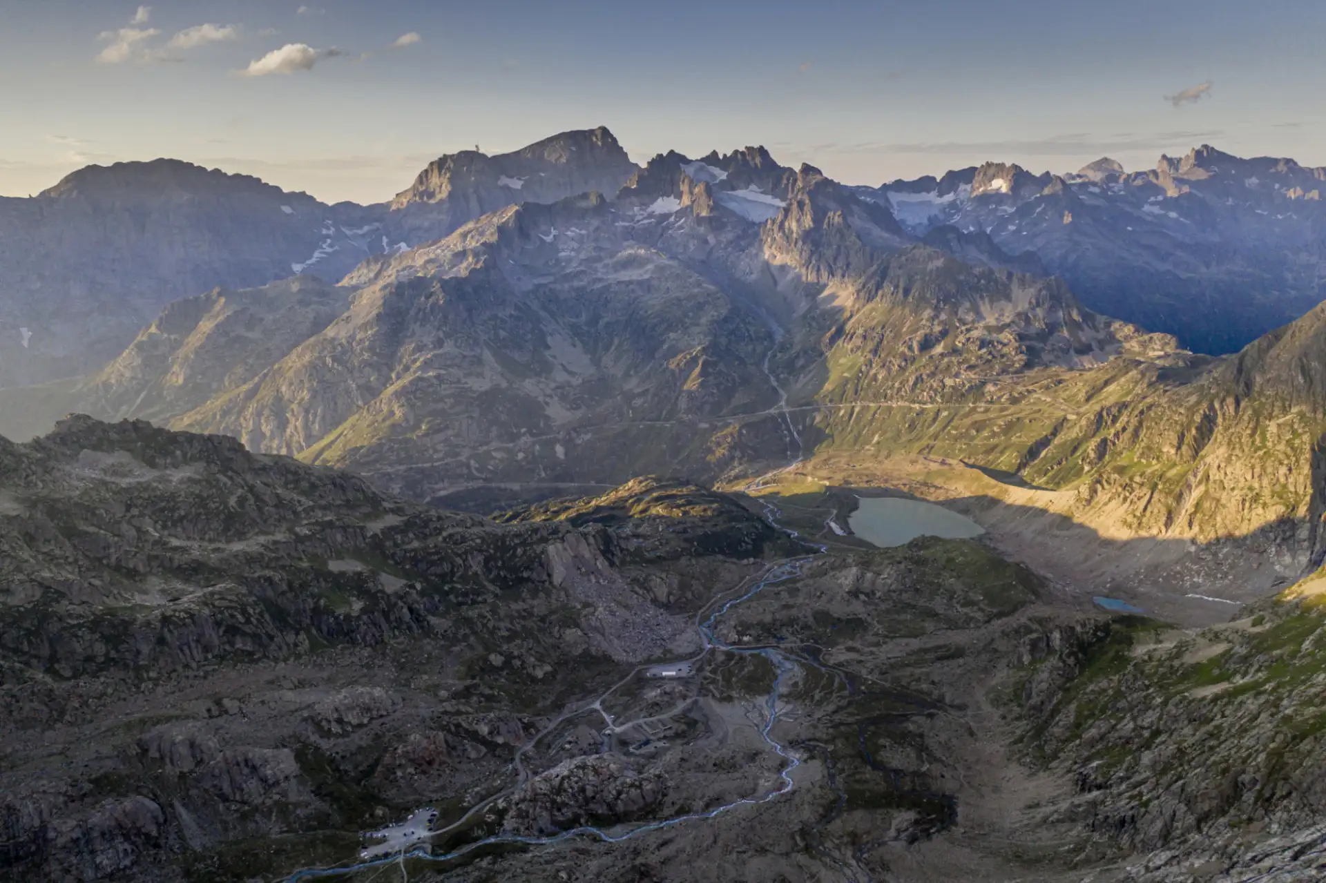 Gebiet Stein, Steingletscher und Sustenpass.